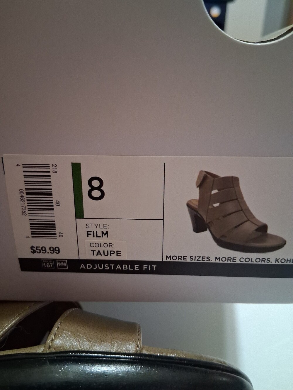 Croft & Barrow Ortholite Comfort Foam Strappy Sandals Taupe Sz 8 - Picture 6 of 6